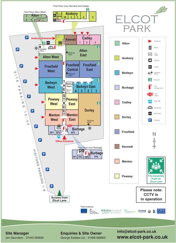 Elcot Park Estate Map