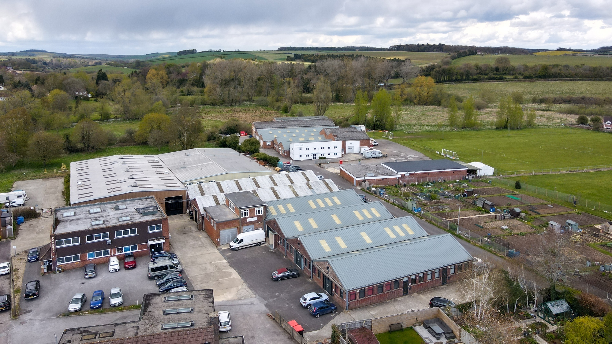Elcot Park from Above
